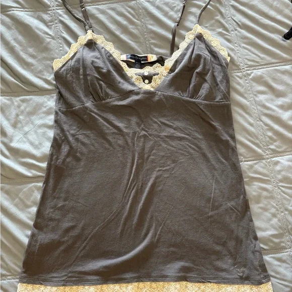 American Eagle Outfitters Lace-Trimmed Tank Camisole Vintage AE - Picture 12 of 12